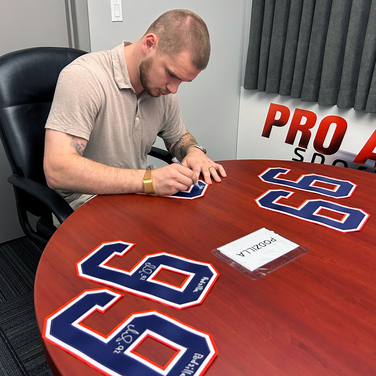 Vasily Podkolzin Signed "Podzilla" Edmonton Oilers White Fanatics Premium Jersey