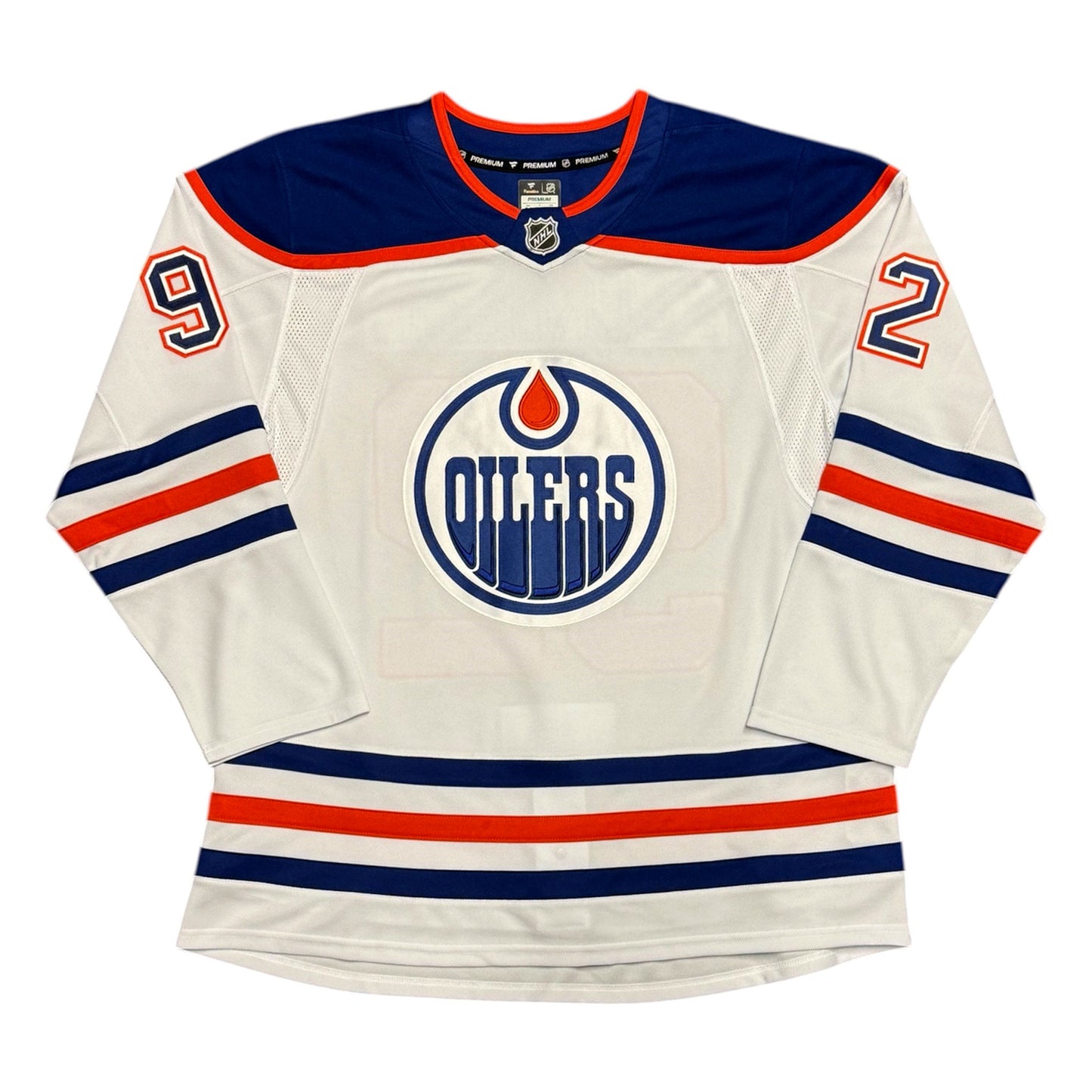 Vasily Podkolzin Signed Edmonton Oilers White Fanatics Premium Jersey