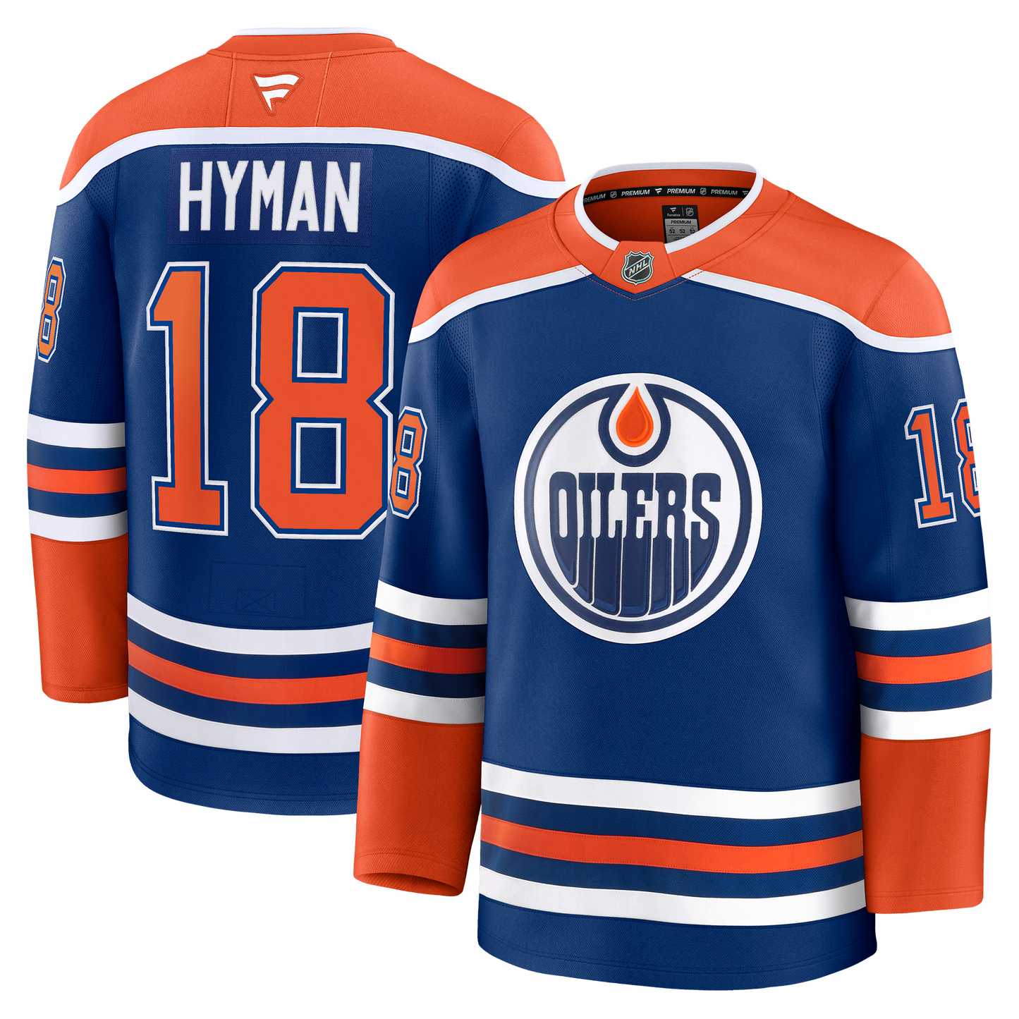 Zach Hyman Edmonton Oilers Fanatics Home Premium Player Jersey - Royal
