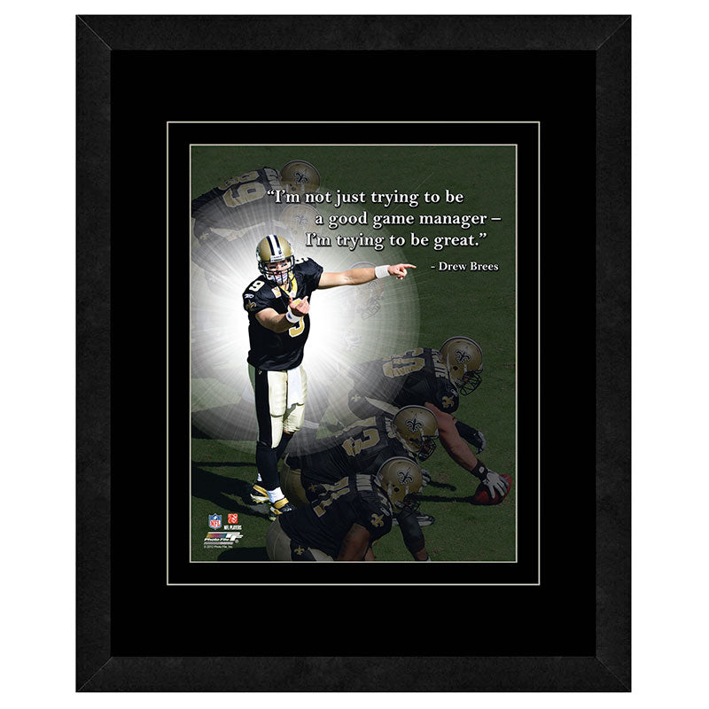 Drew Brees New Orleans Saints Framed 11x14 Pro Quote