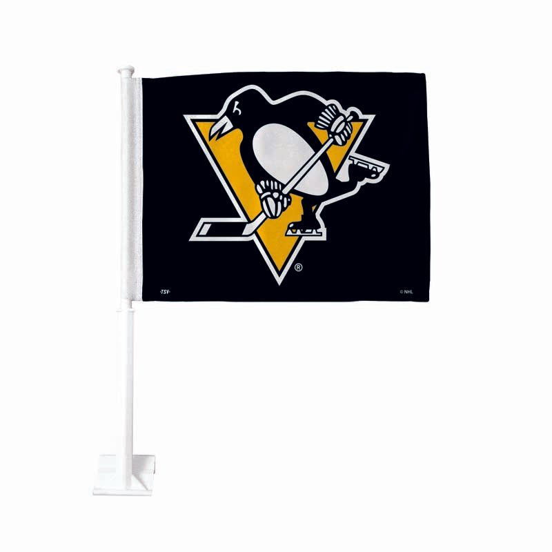 Pittsburgh Penguins Black Car Flag
