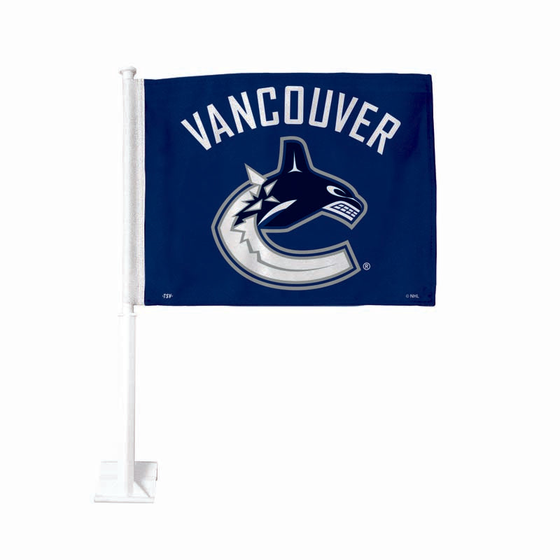 Vancouver Canucks Blue Car Flag