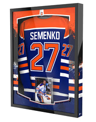 Edmonton Retro Royal w/ Orange All Star Jersey Show Case