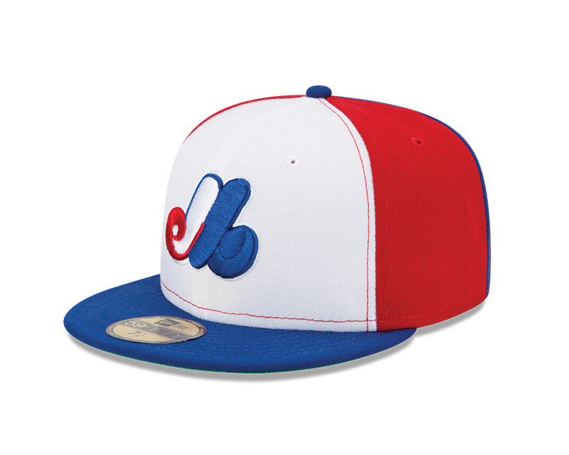 Montreal Expos Tri Color New Era 59Fifty Cap 7 3 8