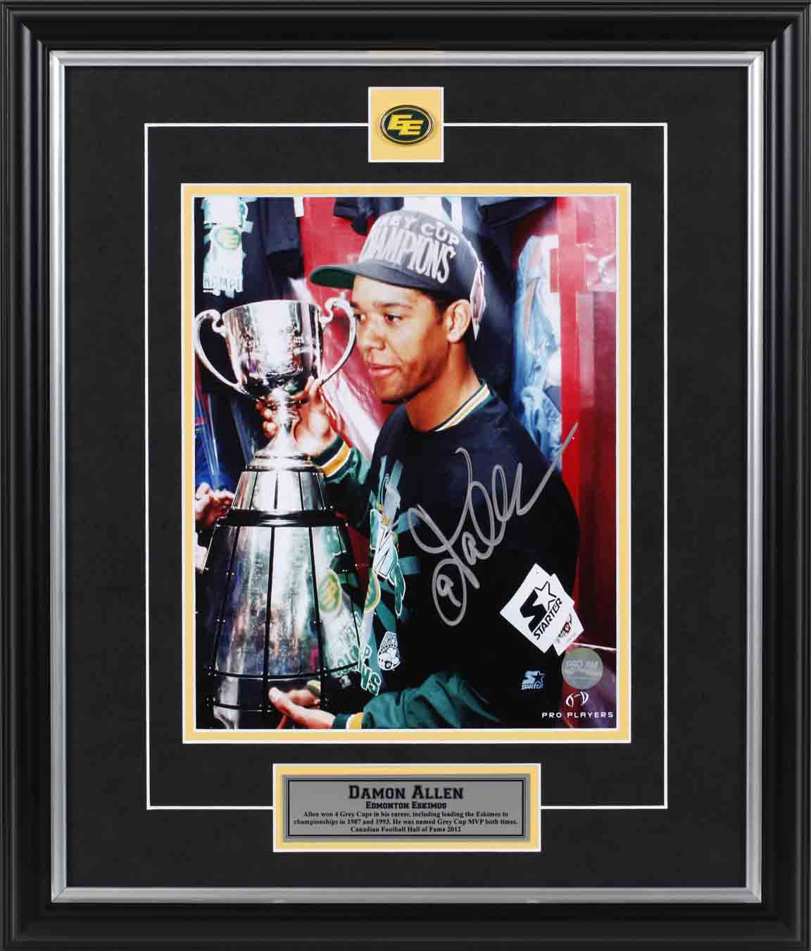 Damon Allen Edmonton Eskimos Autographed 8x10 Photo