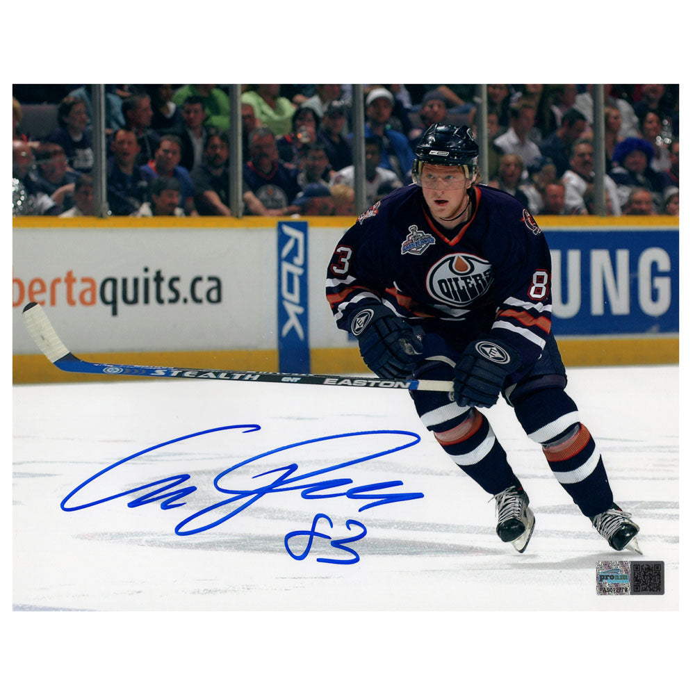 Ales Hemsky Signed Edmonton Oilers - Navy Action 06 Finals - 8x10 Photo