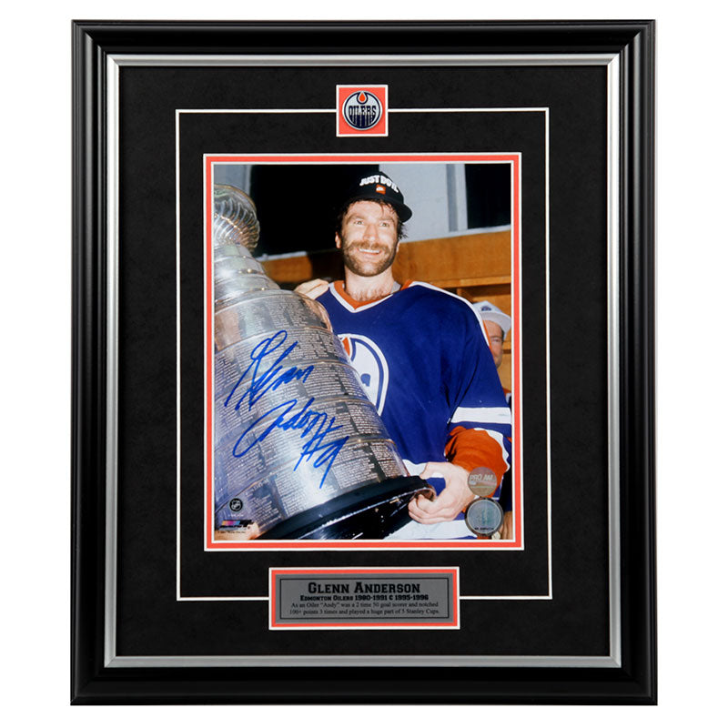 Glenn Anderson Edmonton Oilers 90 Stanley Cup Autographed 8x10 Photo