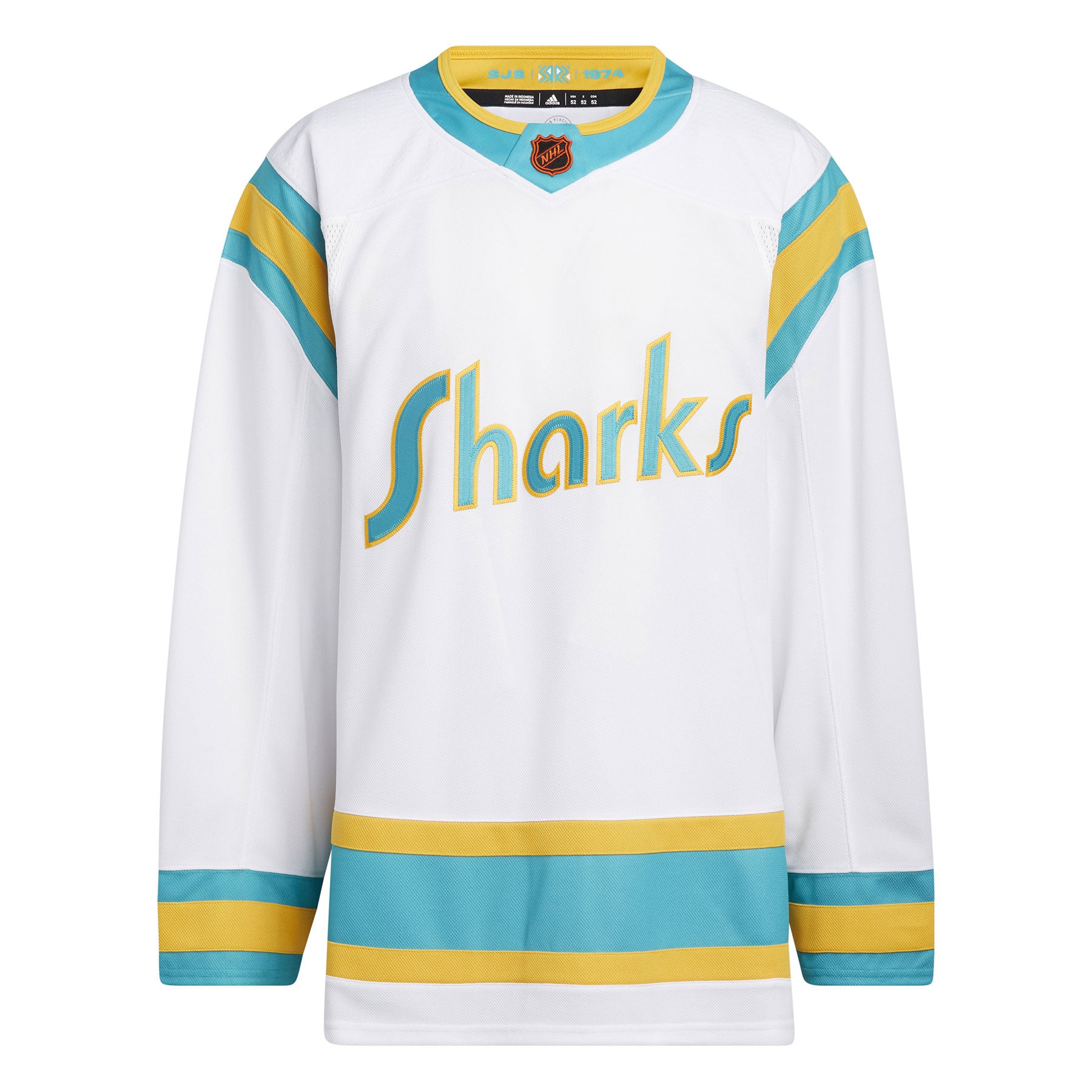 Men's adidas White San Jose Sharks Reverse Retro 2.0 Fresh