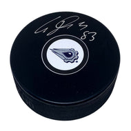 Ales Hemsky Signed Edmonton Oilers Puck McFarlane Logo