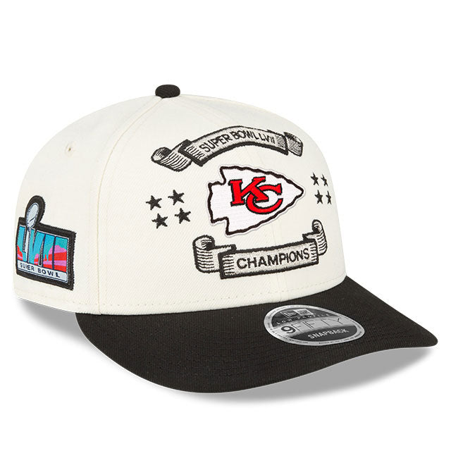 Men's Kansas City Chiefs New Era Black Super Bowl LVII Champions 9FORTY  Adjustable Hat