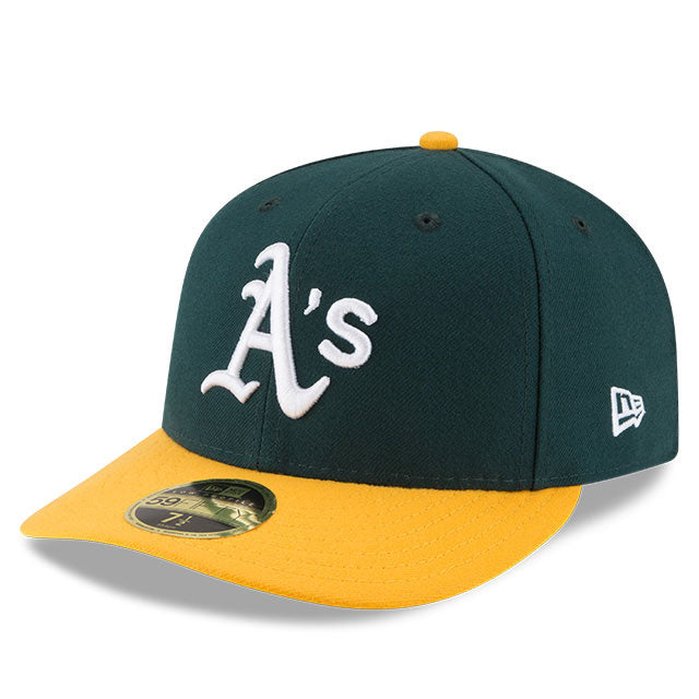 Oakland Athletics New Era Home Authentic Collection On-Field Low Profile 59FIFTY - Fitted Hat Green/Gold