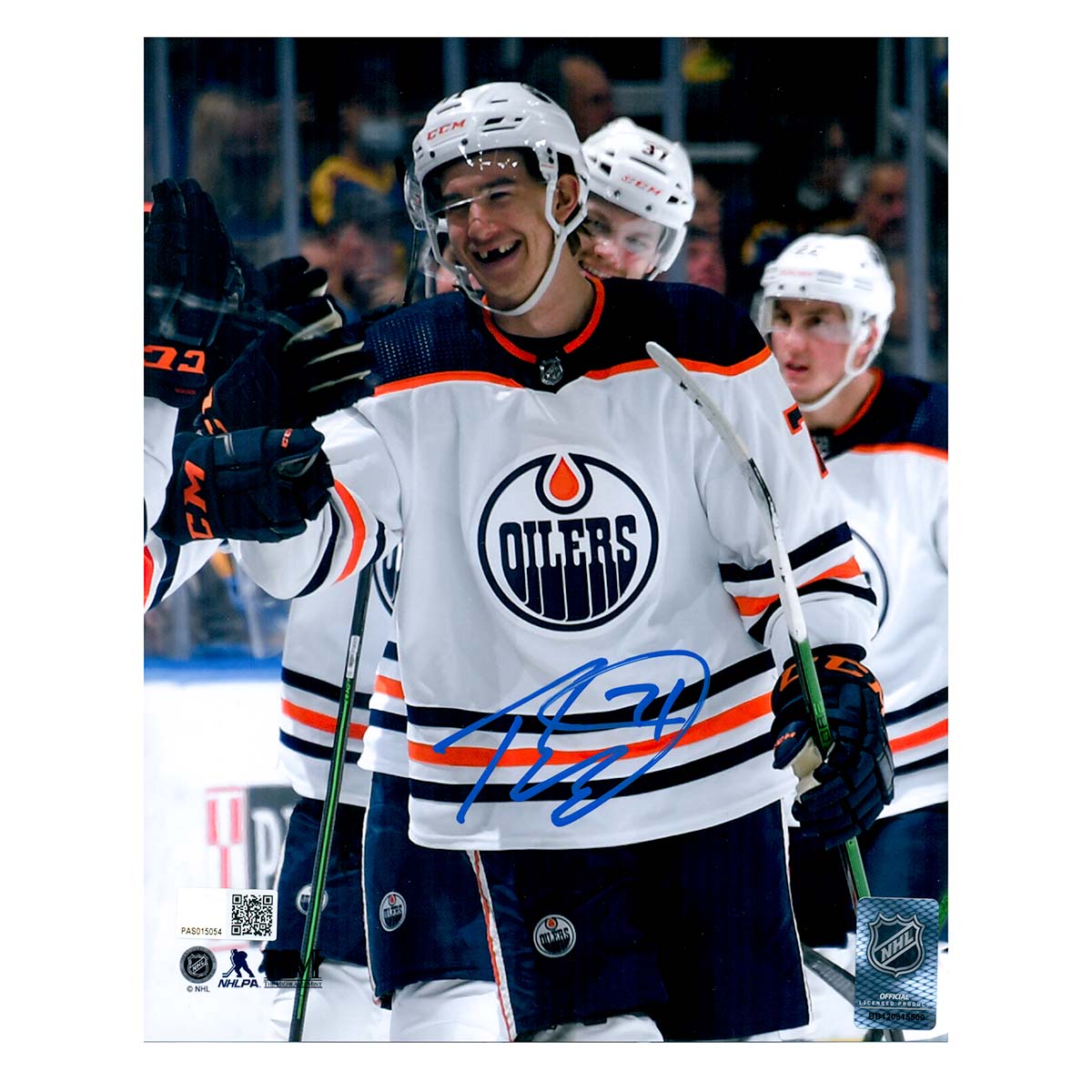 Ryan McLeod #71 - Autographed 2021-22 Edmonton Oilers Pre-game
