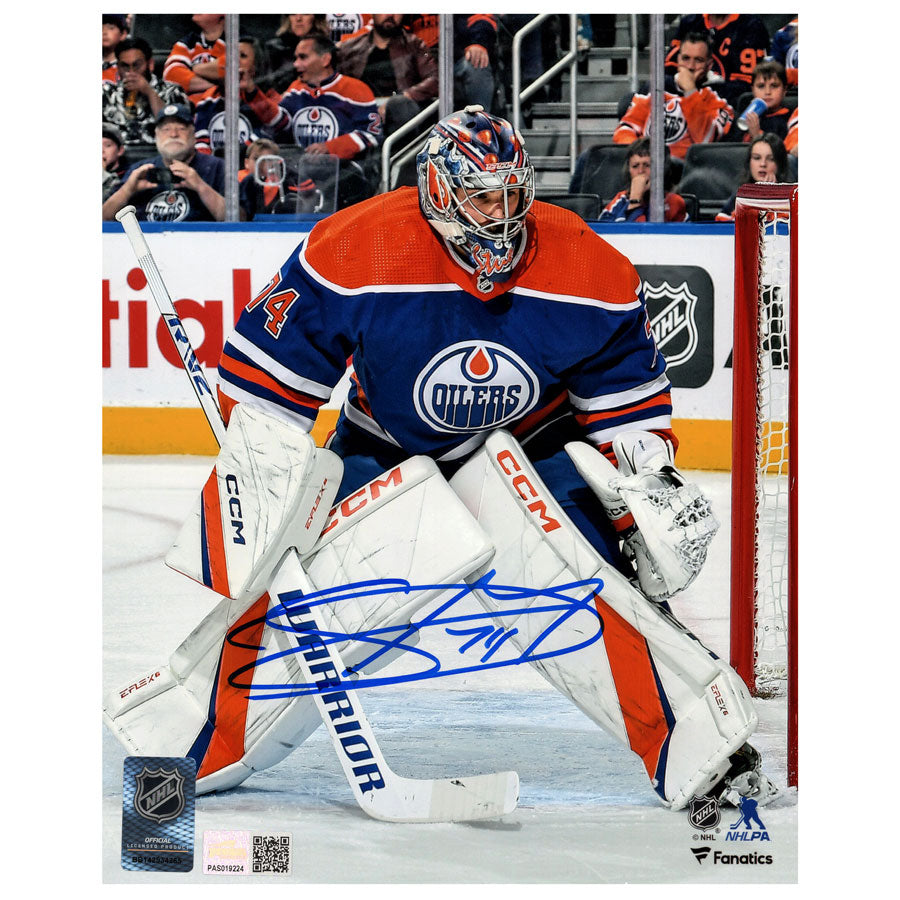 Stuart Skinner #74 - Autographed 2022-23 Edmonton Oilers Pre-Game Warm-Up  Worn Indigenous Celebration Night Turtle Island Jersey (Worn twice - Nov  28, 2022 in Edmonton & March 4th, 2023 in Winnipeg - NHL Auctions