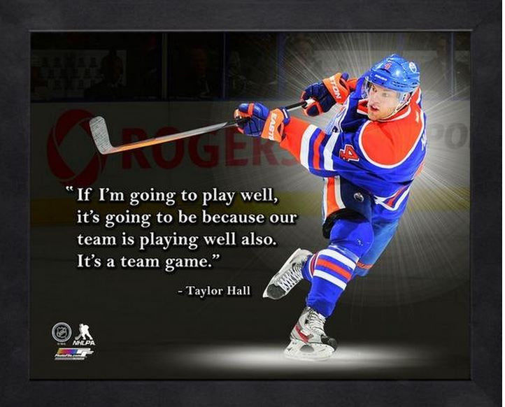 Taylor Hall Edmonton Oilers 11x14 Pro Quote