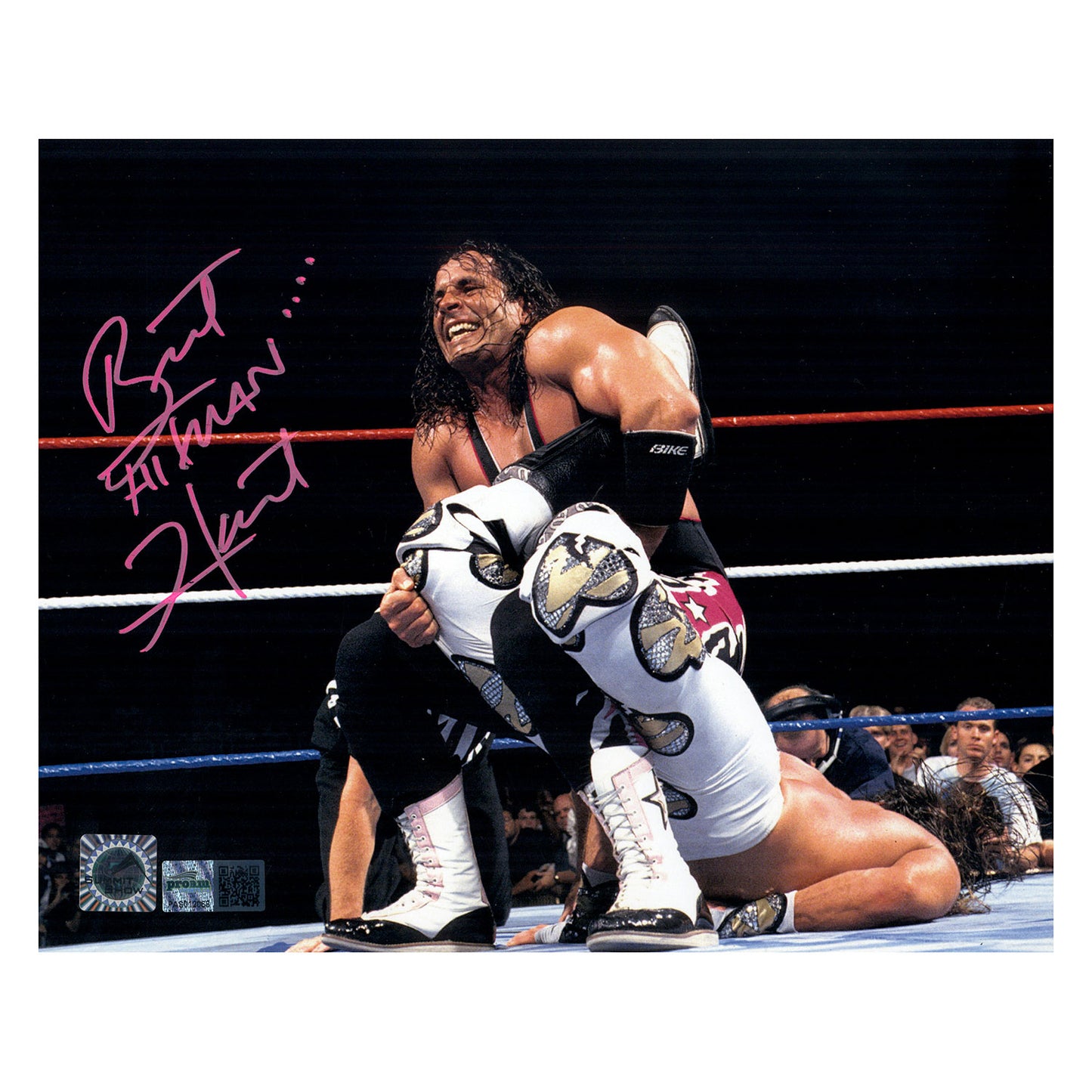 Bret "Hitman" Hart Sharpshooter Signed 8x10 Photo