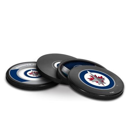 Winnipeg Jets Puck Coaster Set