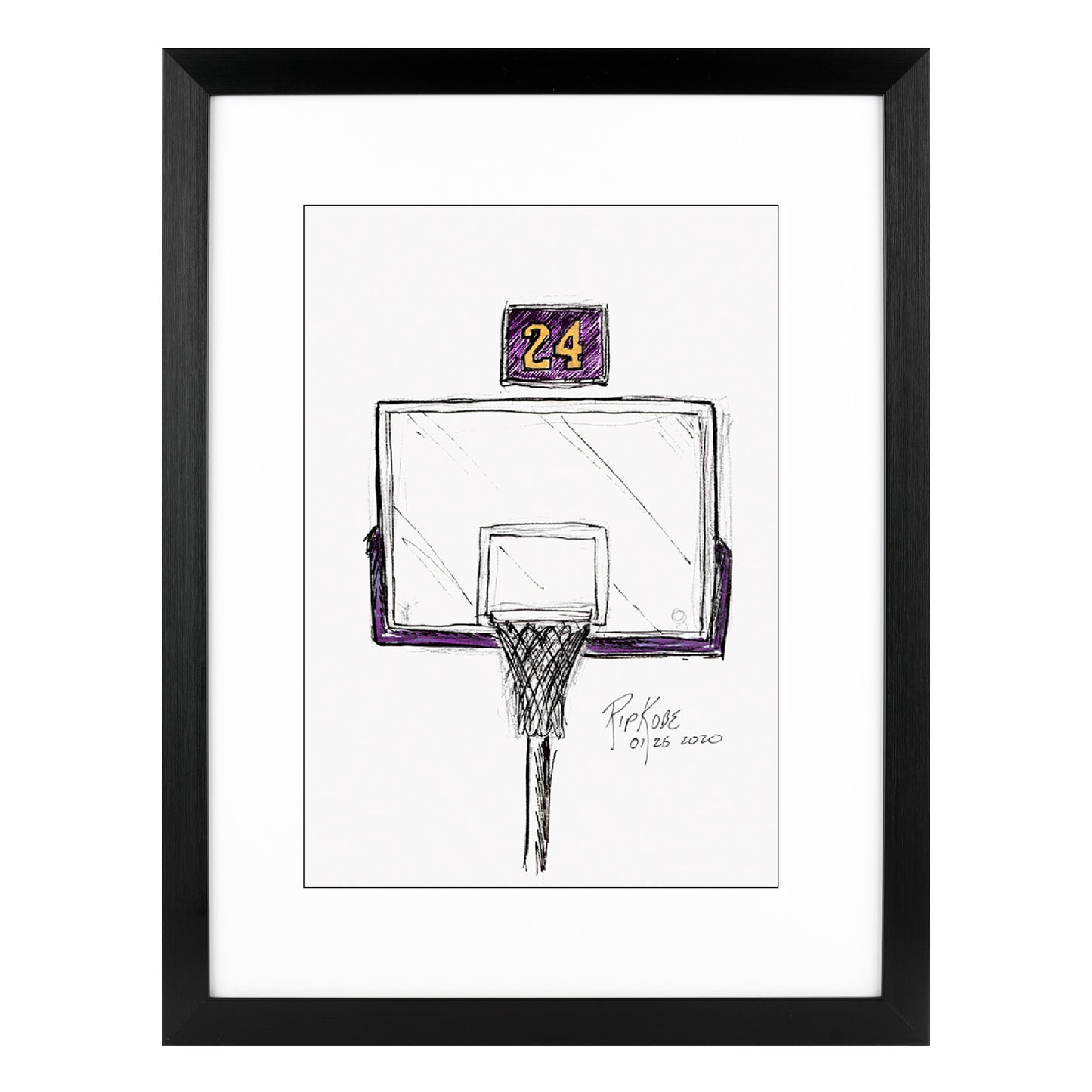 Remembering Mamba 11x17 Poster Print