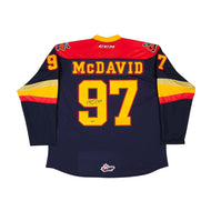 Connor McDavid Erie Otters Autographed Blue Authentic CCM Jersey