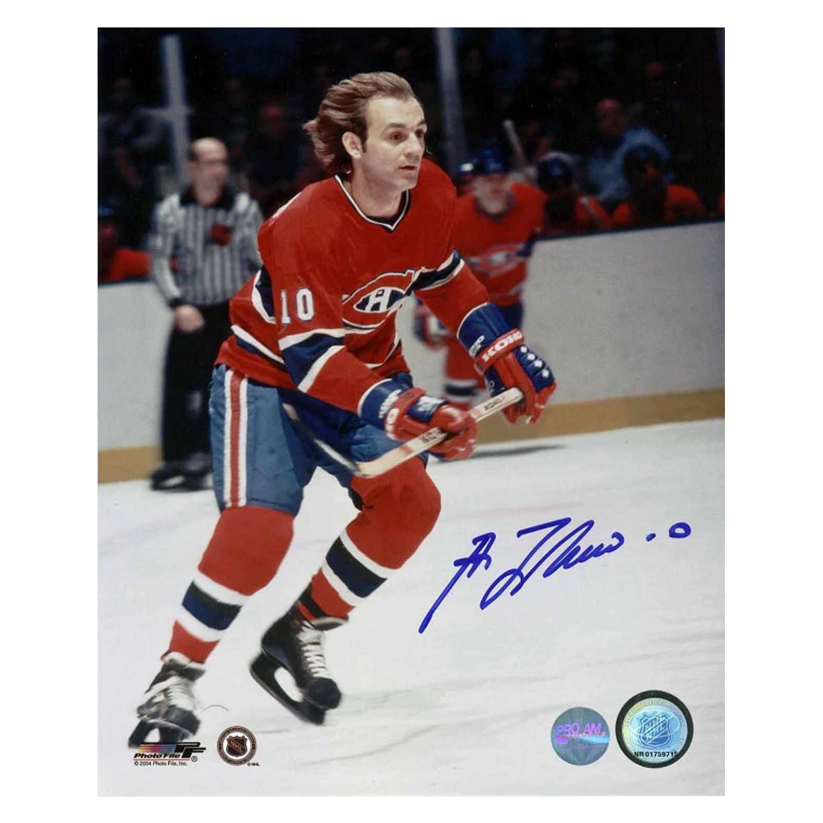 Guy LaFleur Montreal Canadiens Autographed Signed Flowing Hair