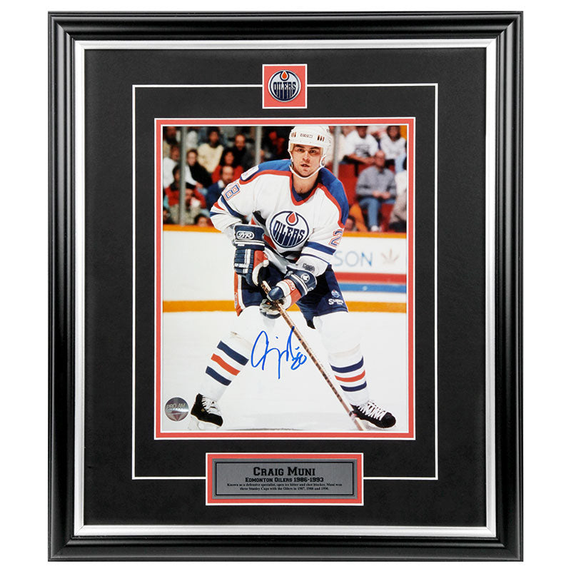 Craig Muni Edmonton Oilers Autographed 8x10 Photo