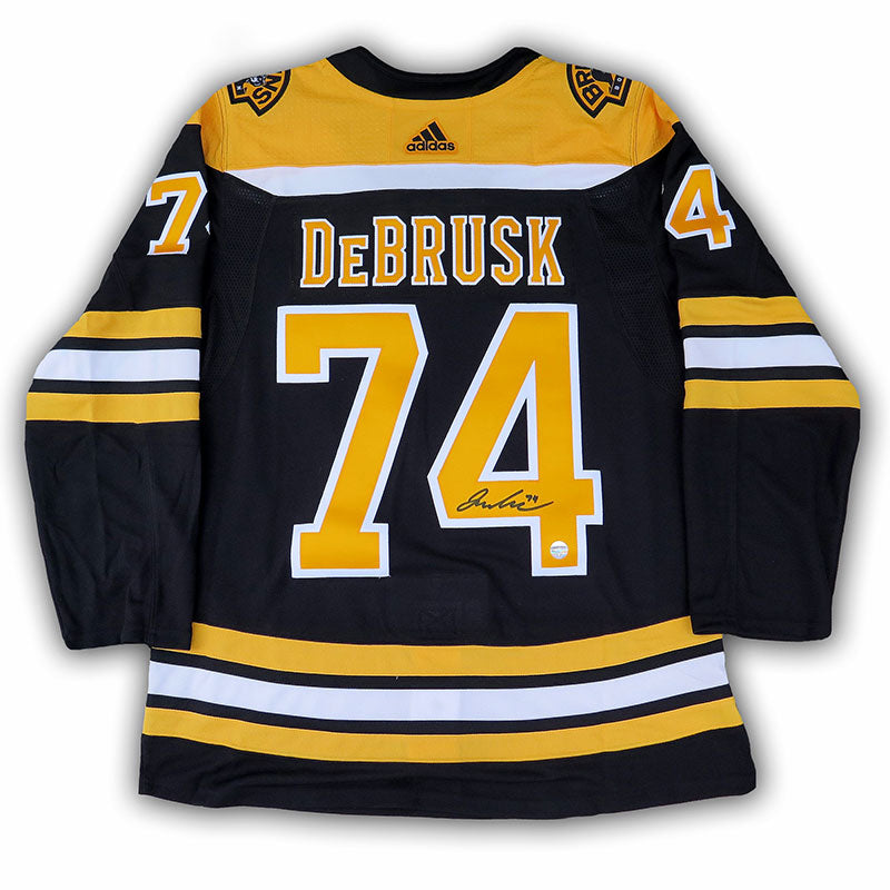 Jake DeBrusk Boston Bruins Signed Autographed Away Black #4 Jersey Number