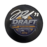 Jesse Puljujarvi Edmonton Oilers Autographed 2016 Buffalo Draft Puck