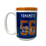 Kailer Yamamoto Edmonton Oilers 15 oz Home Jersey Mug