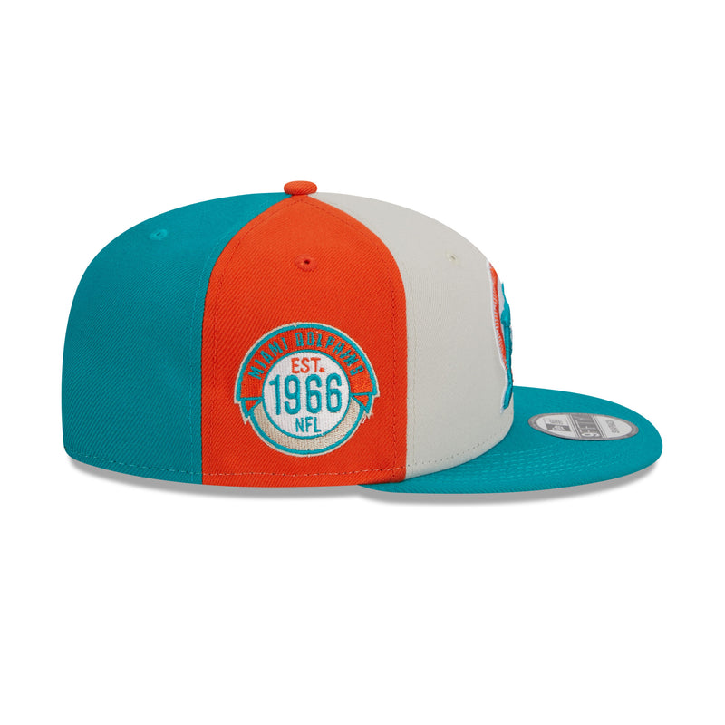 Miami Dolphins New Era 2023 Sideline Historic 9FIFTY Snapback Hat