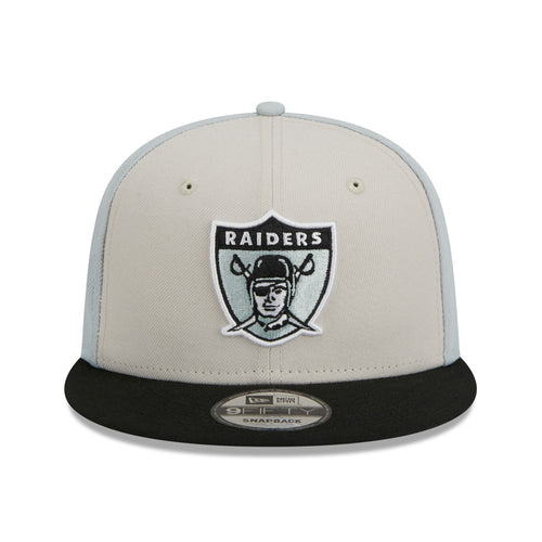 Oakland Raiders New Era 2023 Sideline Historic 9FIFTY Snapback Hat