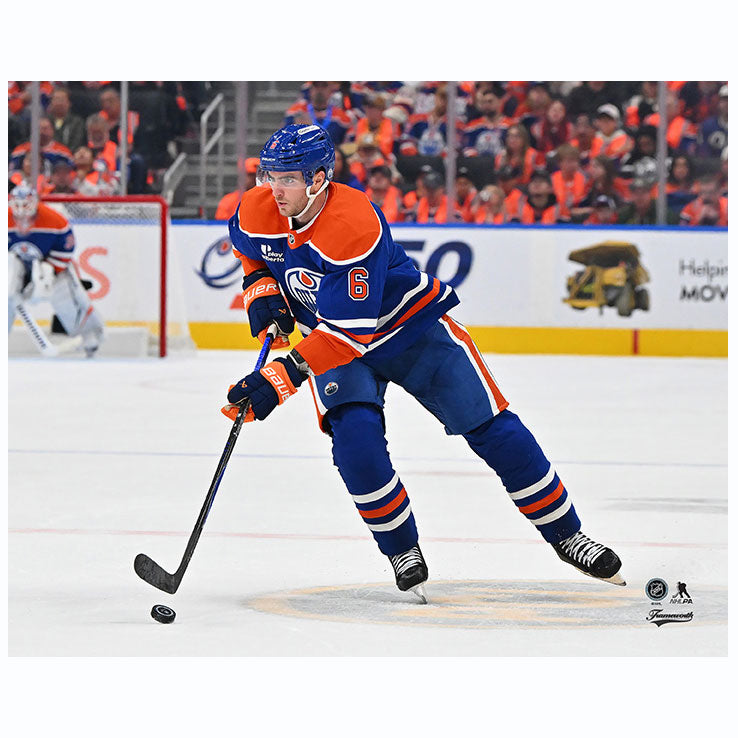 Ryan Shea Edmonton Oilers Autographed Home Action Neutral Zone 8x10 Photo