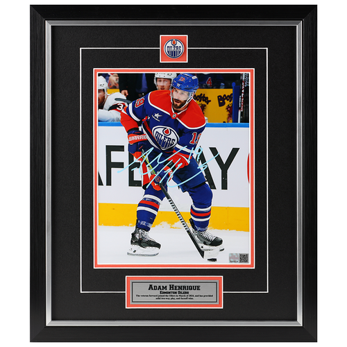Adam Henrique Signed Edmonton Oilers Entering The Zone 8x10 Photo