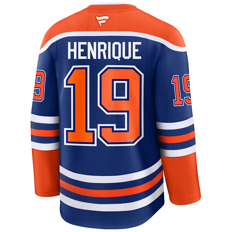 Adam Henrique Edmonton Oilers Autographed Fanatics Home Royal Premium Jersey