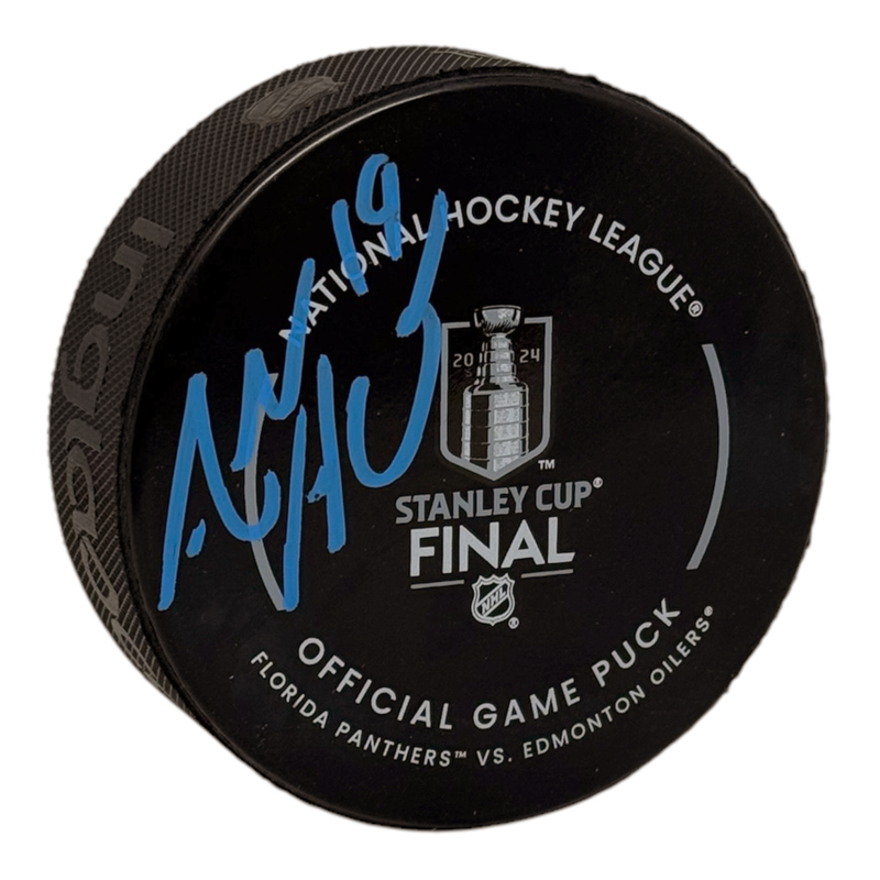 Adam Henrique Signed 2024 Stanley Cup Final Official Game Model Puck