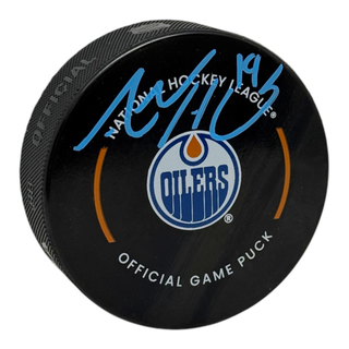 Adam Henrique Signed Edmonton Oilers Official Game Model Puck