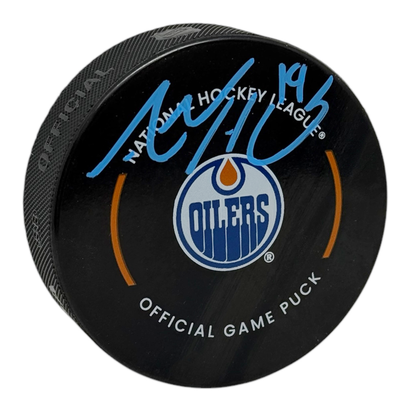 Adam Henrique Signed Edmonton Oilers Official Game Model Puck