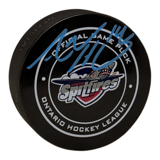 Adam Henrique Signed Windsor Spitfires Official Game Model Puck