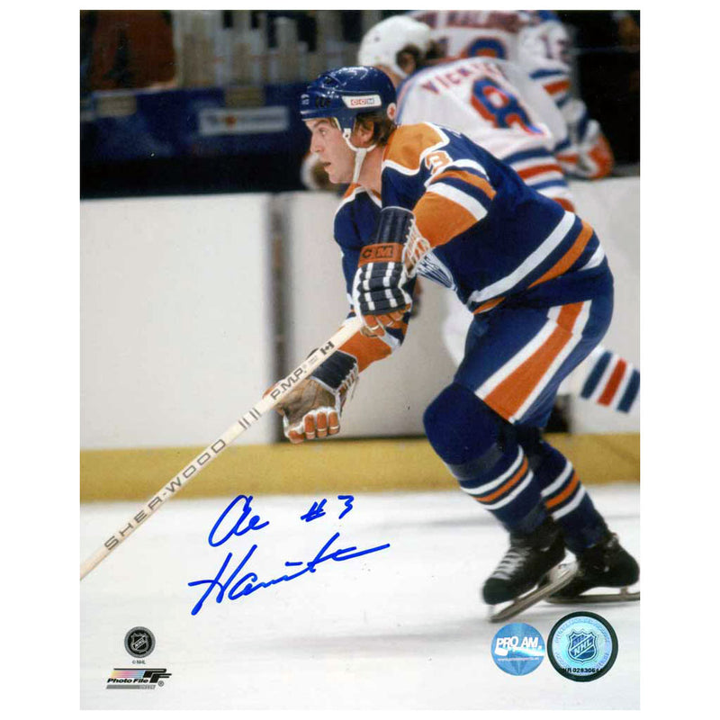 Al Hamilton Signed Edmonton Oilers 8x10 Photo