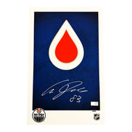 Ales Hemsky Signed Edmonton Oilers Minimalist Logo 11x17 Poster Print