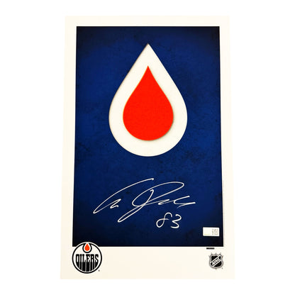 Ales Hemsky Signed Edmonton Oilers Minimalist Logo 11x17 Poster Print