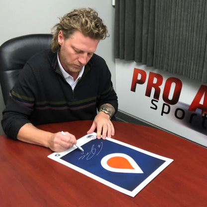 Ales Hemsky Signed Edmonton Oilers Minimalist Logo 11x17 Poster Print