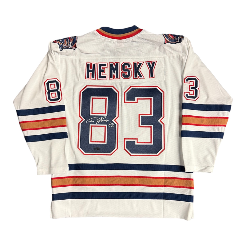 Ales Hemsky Signed Mitchell & Ness Edmonton Oilers Powerplay White Jersey 2005-06