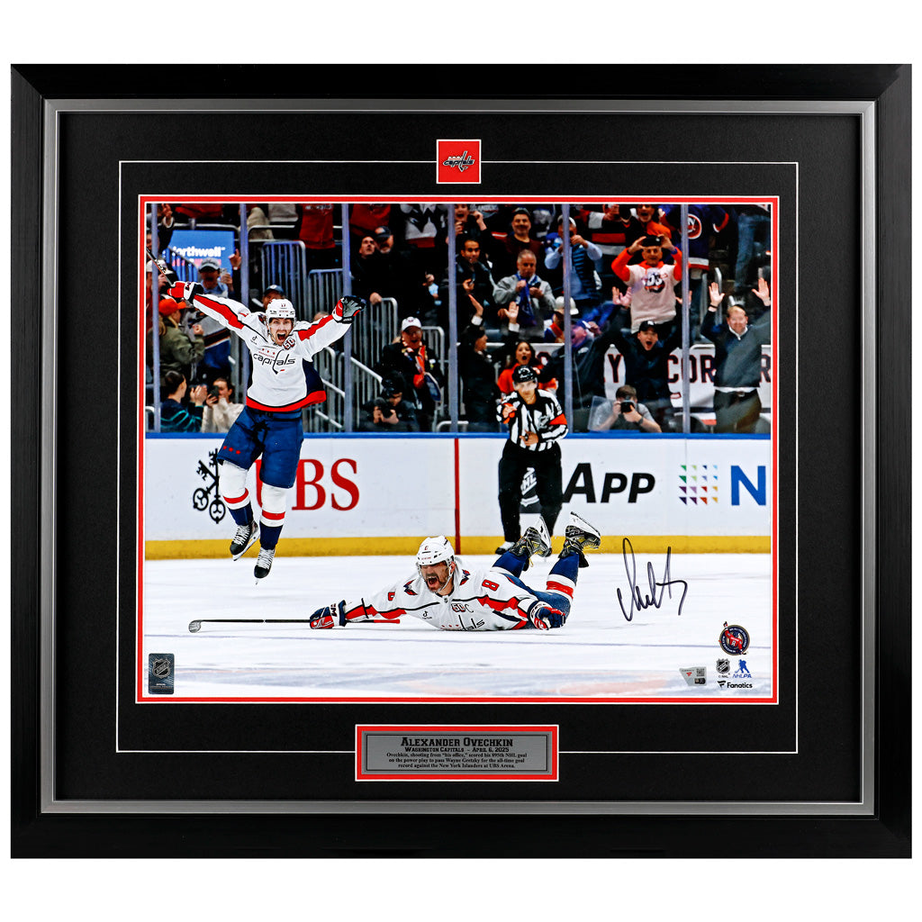 Alexander Ovechkin autographed Washington Capitals 895th goal 16x20 framed photo