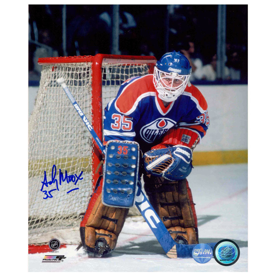 Andy Moog Edmonton Oilers Autographed 16x20 Photo