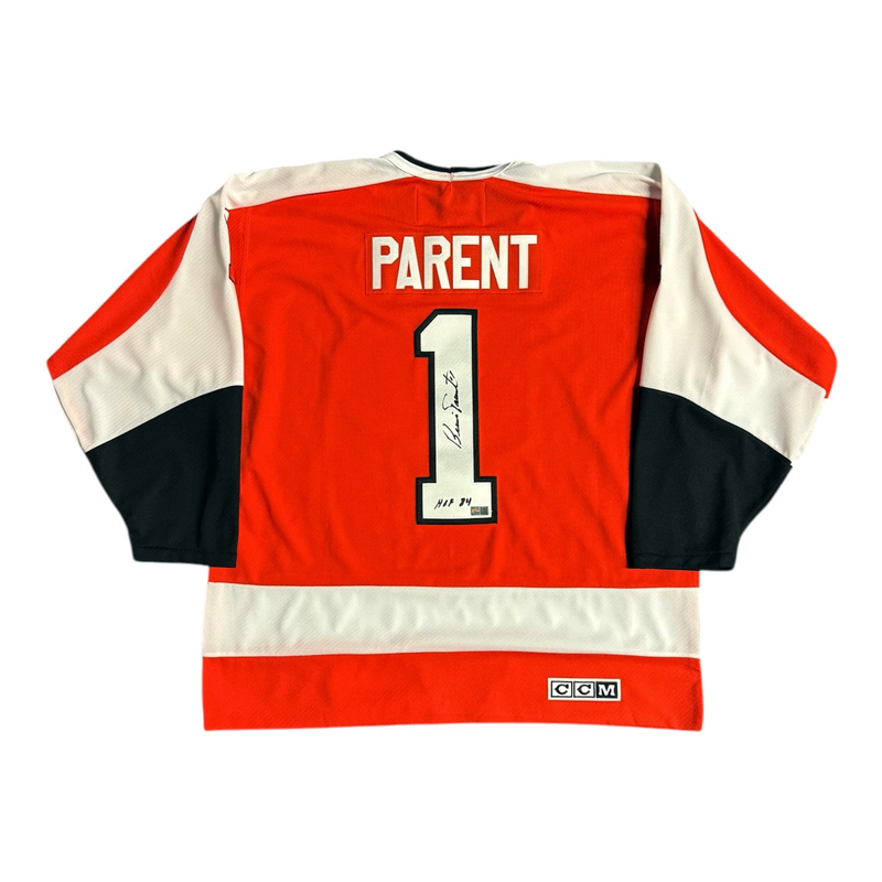 Bernie Parent Signed Philadelphia Flyers CCM Replica Jersey