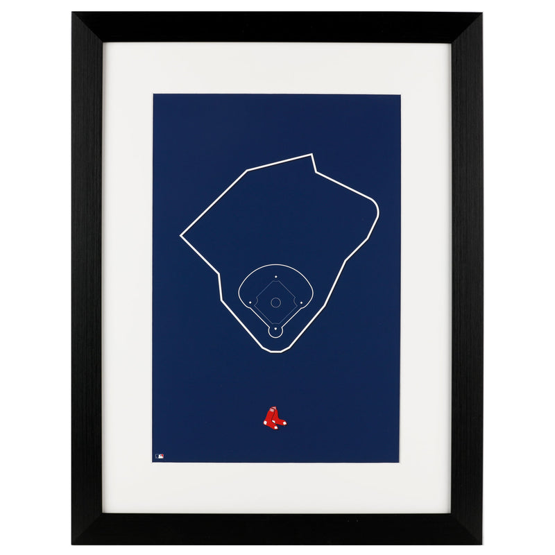 Boston Red Sox Fenway Park Minimalist Outline 11x17 Poster Print