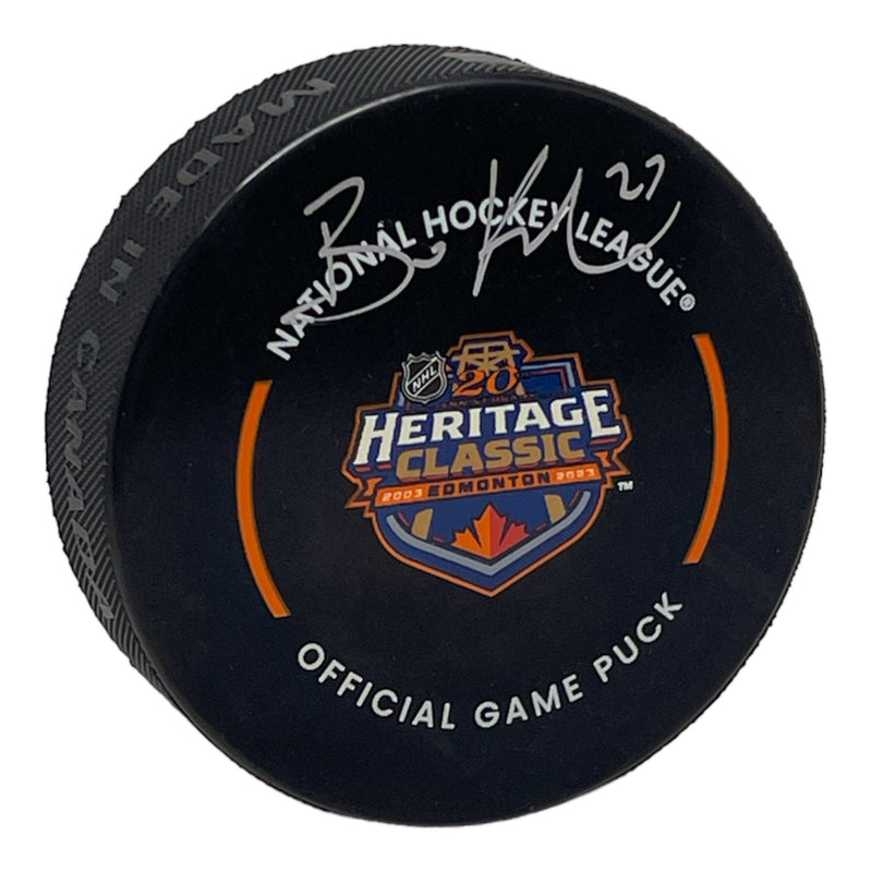 Brett Kulak Signed 2023 Heritage Classic Game Puck