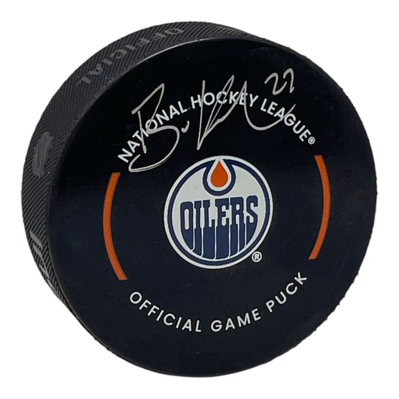 Brett Kulak Signed Edmonton Oilers Game Puck
