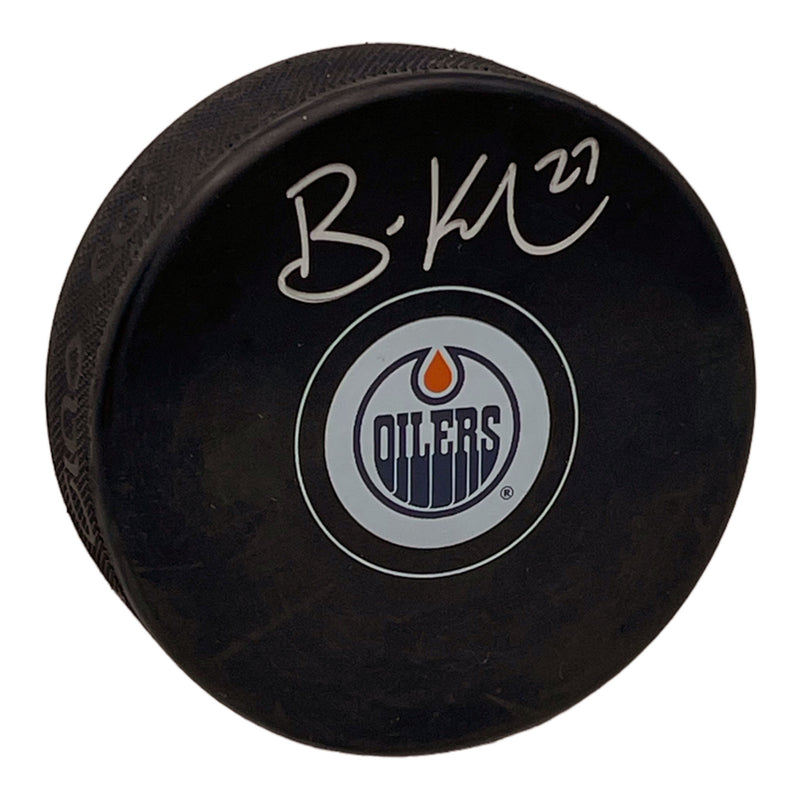 Brett Kulak Signed Edmonton Oilers Puck
