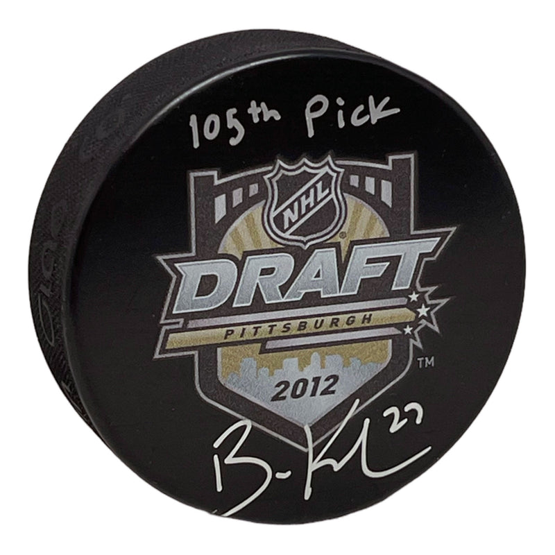 Brett Kulak Signed 2012 NHL Draft Puck with Inscription