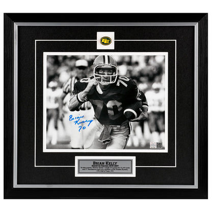 Brian Kelly Edmonton Eskimos Autographed 8x10 Framed Photo